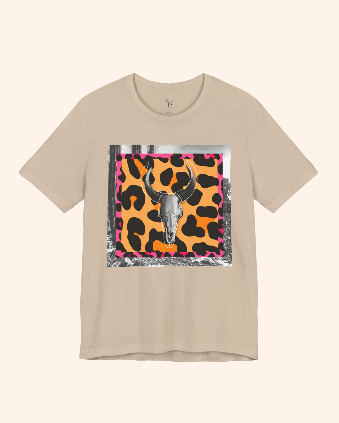 Western Night Cow Skull Graphic T-Shirt unisex t-shirt product image 12