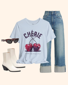 Cherie Cherry Graphic T-Shirt unisex t-shirt product image 1