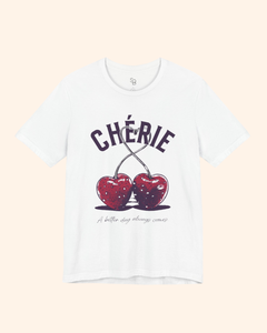 Cherie Cherry Graphic T-Shirt unisex t-shirt product image 3