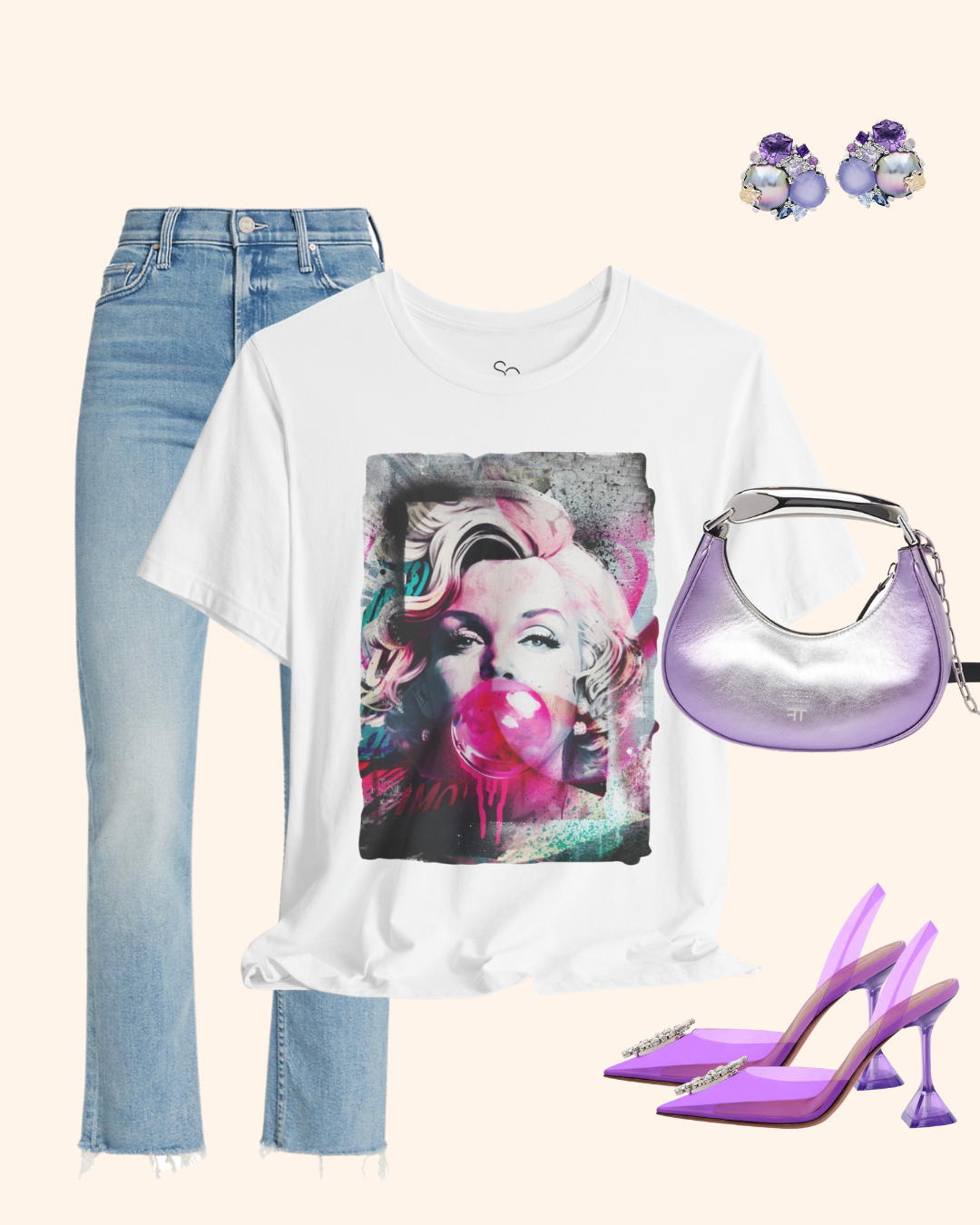 Bombshell Pop Art Graphic T-Shirt unisex t-shirt product image 1