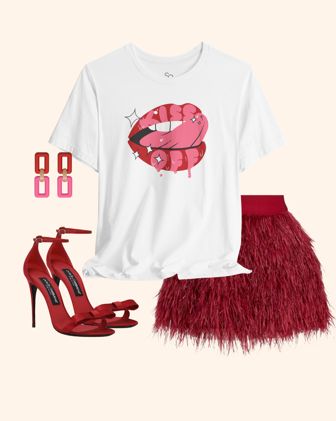Kiss Off Lip Graphic T-Shirt unisex t-shirt product image 1