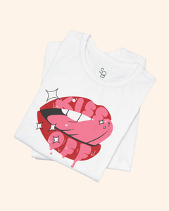 Kiss Off Lip Graphic T-Shirt unisex t-shirt product image 7
