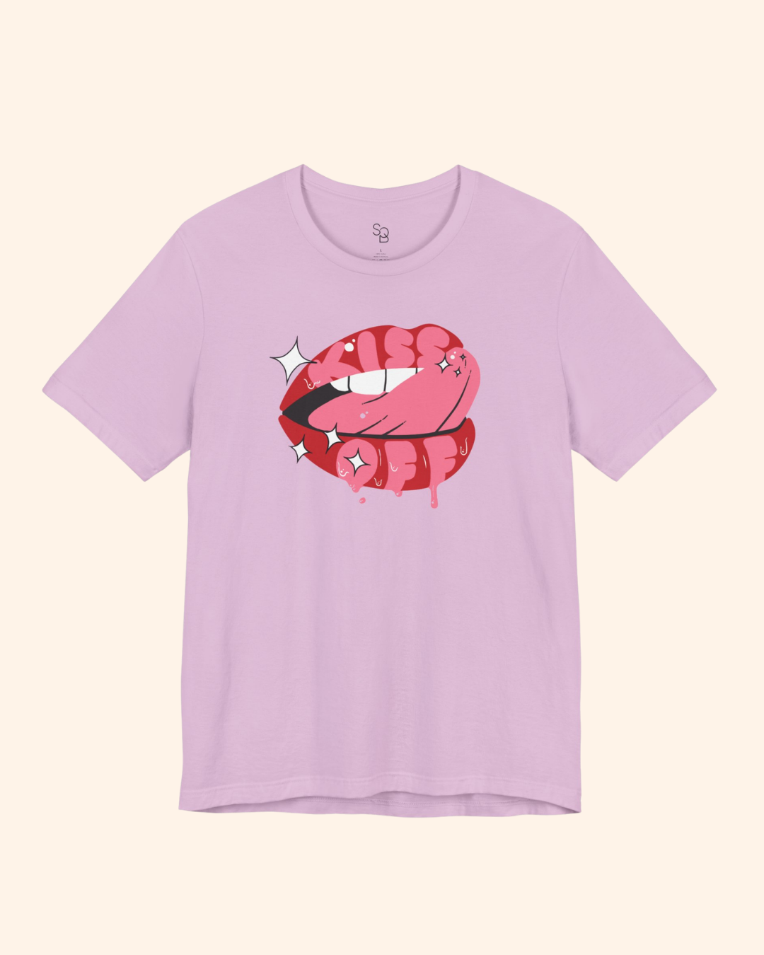 Kiss Off Lip Graphic T-Shirt unisex t-shirt product image 12