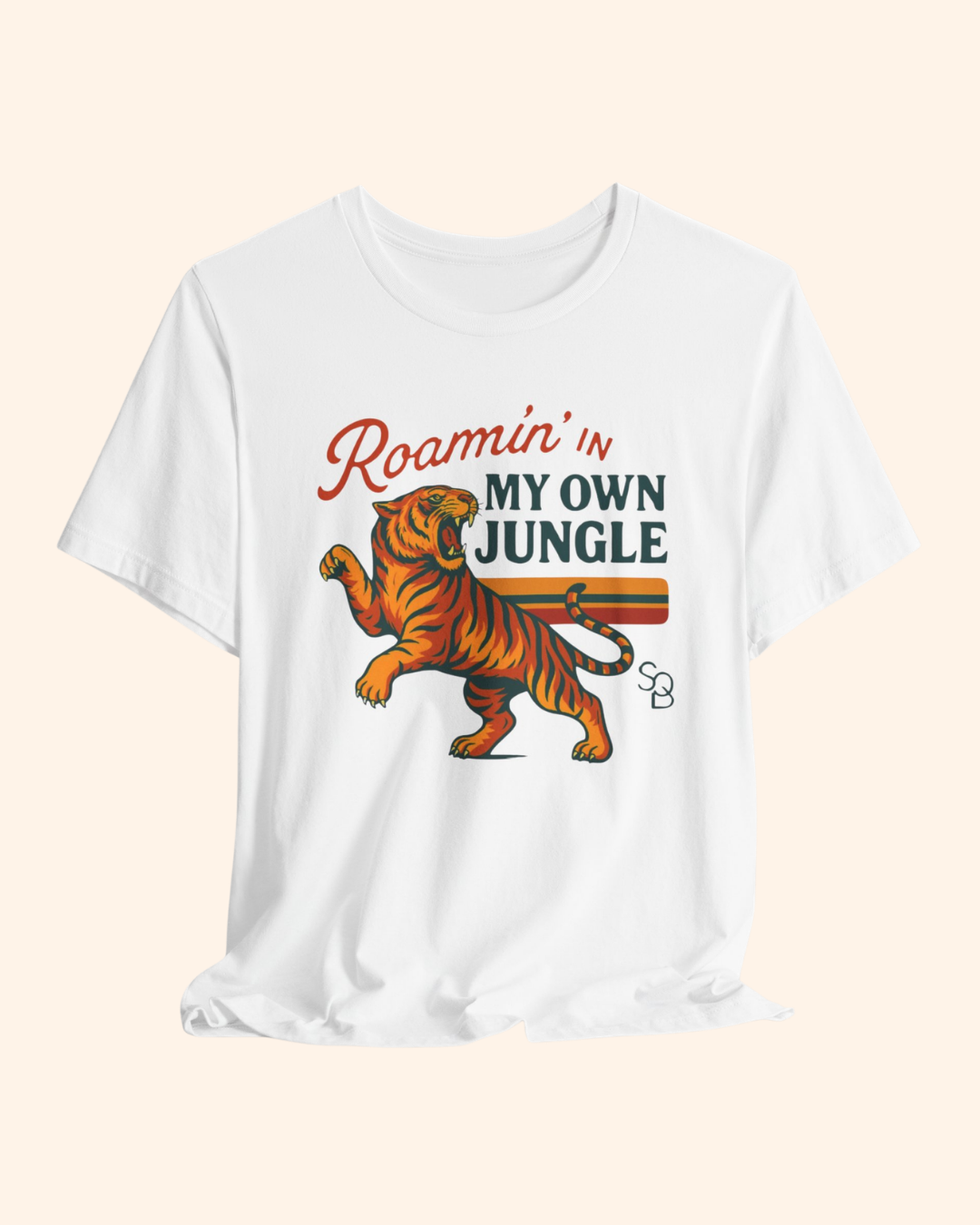 Roamin' in My Own Jungle Tiger Graphic T-Shirt unisex t-shirt product image 5