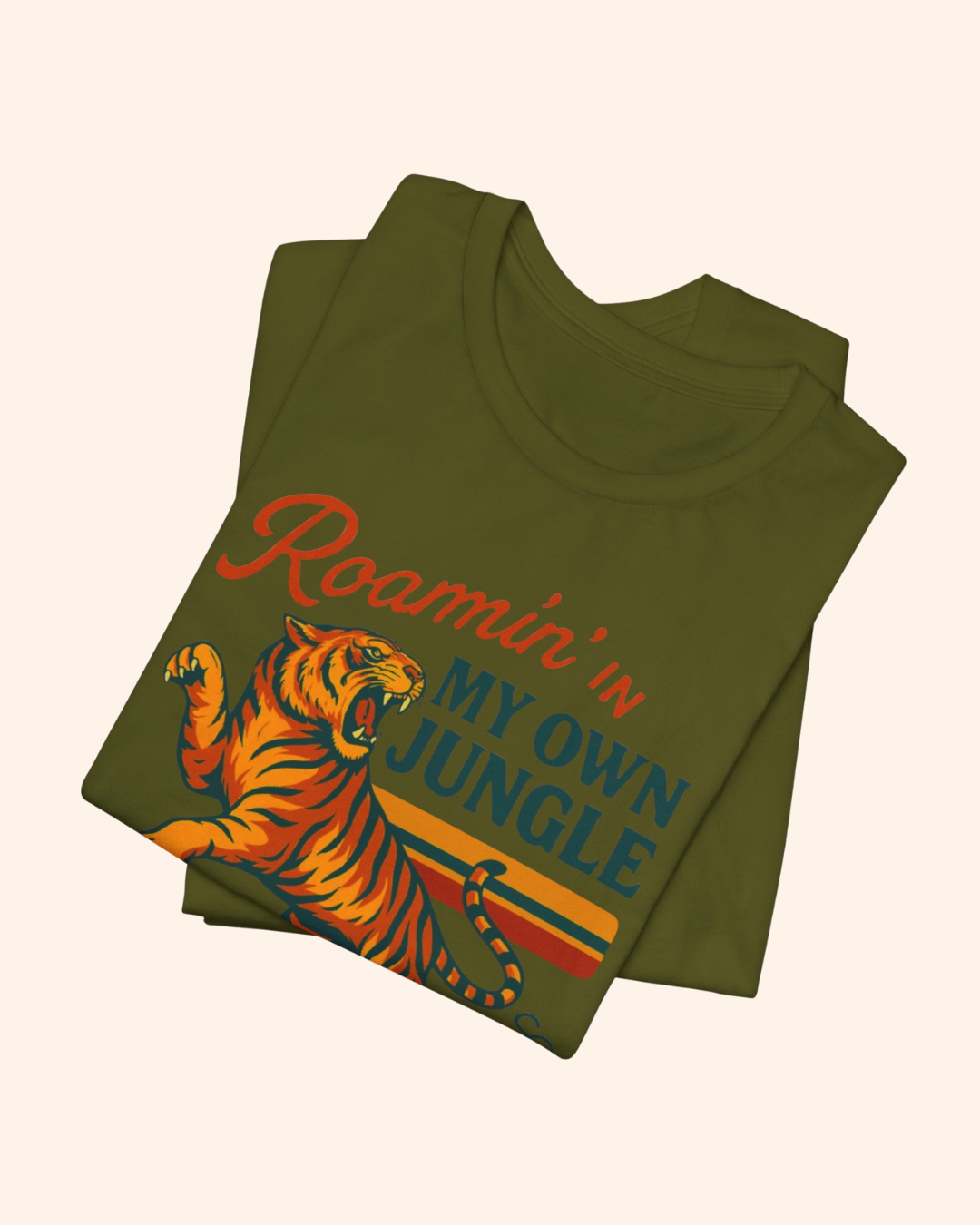 Roamin' in My Own Jungle Tiger Graphic T-Shirt unisex t-shirt product image 3