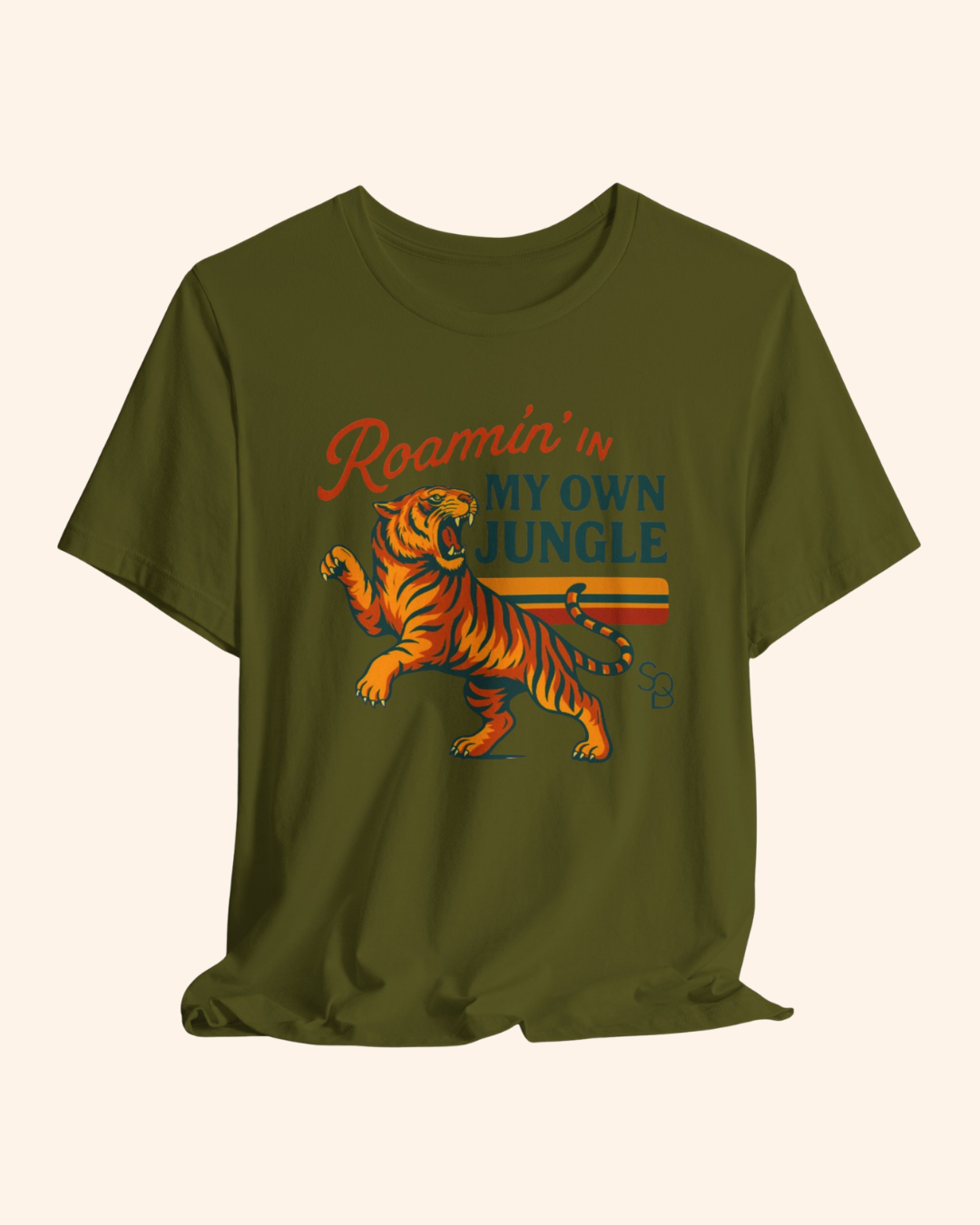 Roamin' in My Own Jungle Tiger Graphic T-Shirt unisex t-shirt product image 11