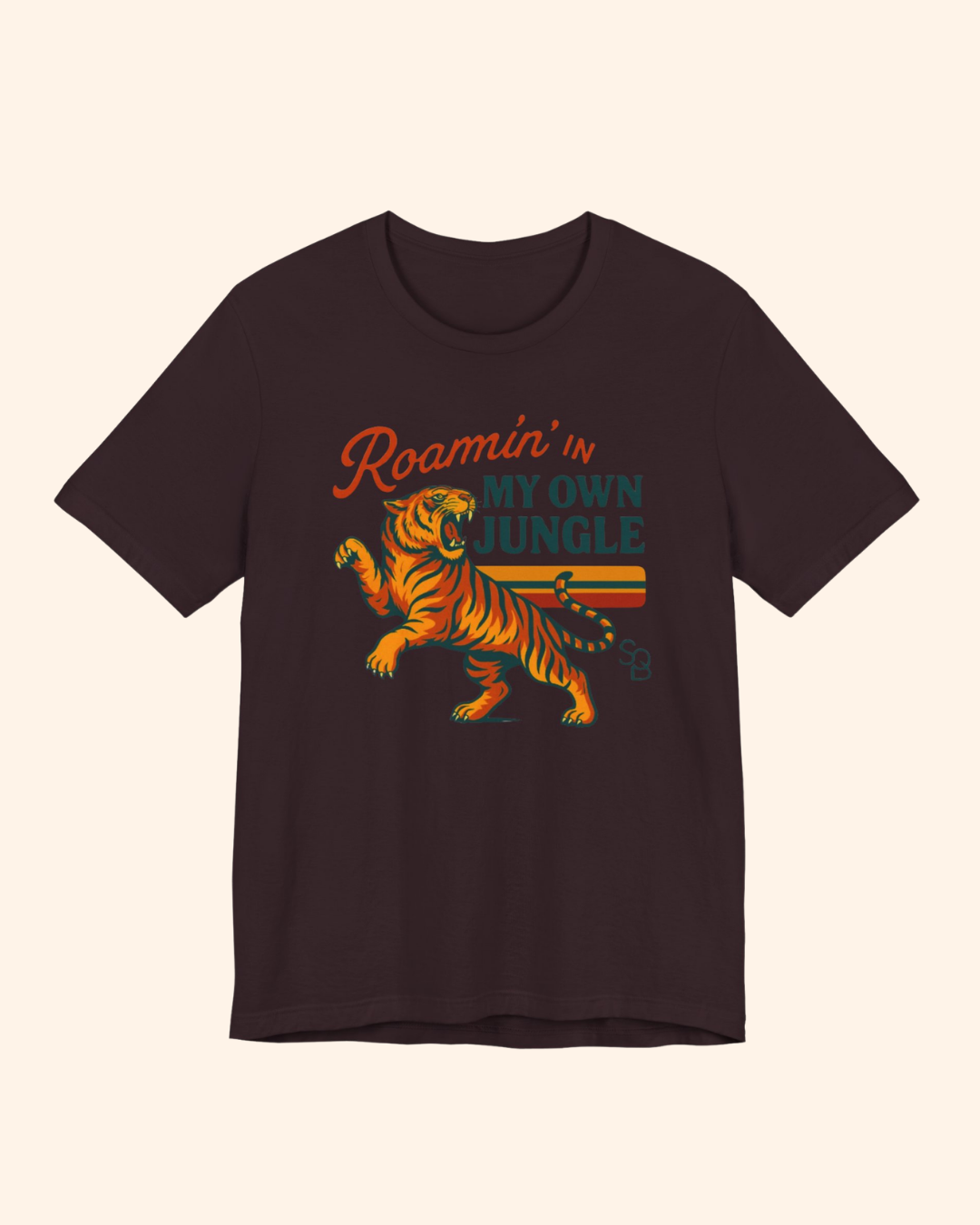 Roamin' in My Own Jungle Tiger Graphic T-Shirt unisex t-shirt product image 4