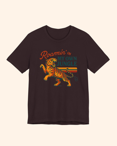 Roamin' in My Own Jungle Tiger Graphic T-Shirt unisex t-shirt product image 4