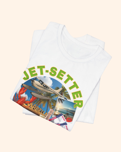 Jet-Setter Champagne Graphic T-Shirt unisex t-shirt product image 6