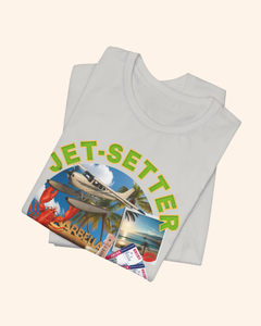 Jet-Setter Champagne Graphic T-Shirt unisex t-shirt product image 10