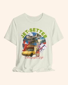 Jet-Setter Champagne Graphic T-Shirt unisex t-shirt product image 12