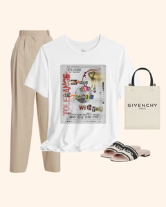 Dancing in the Rain Quote Graphic T-Shirt unisex t-shirt product image 1