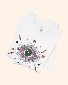 Stay Away Evil Eye Graphic T-Shirt unisex t-shirt product image 6