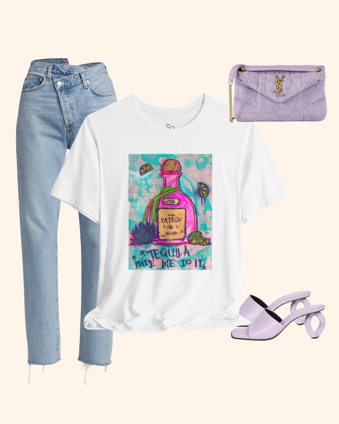 Tequila Made Me Do It Graphic T-Shirt unisex t-shirt product image 1