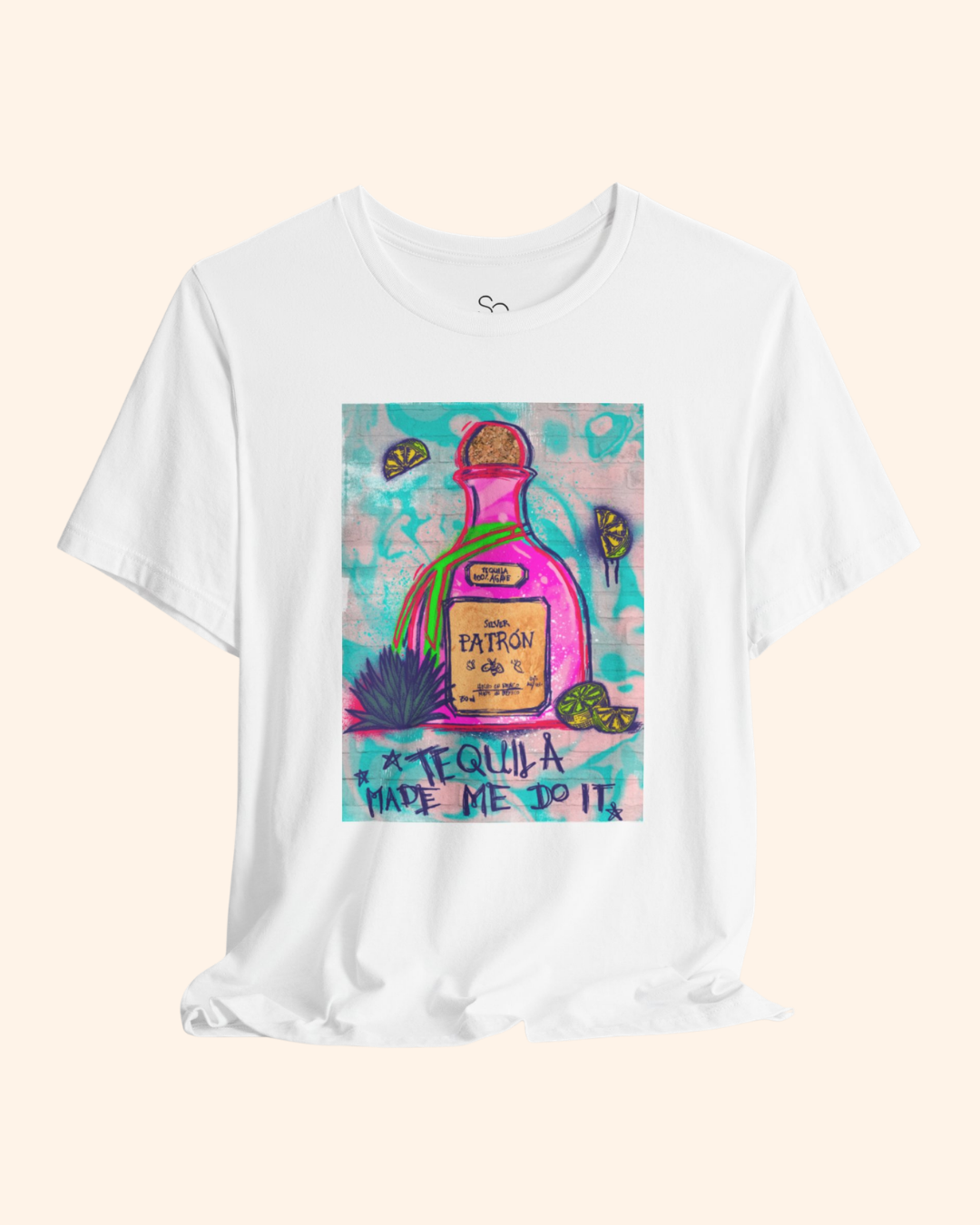 Tequila Made Me Do It Graphic T-Shirt unisex t-shirt product image 5