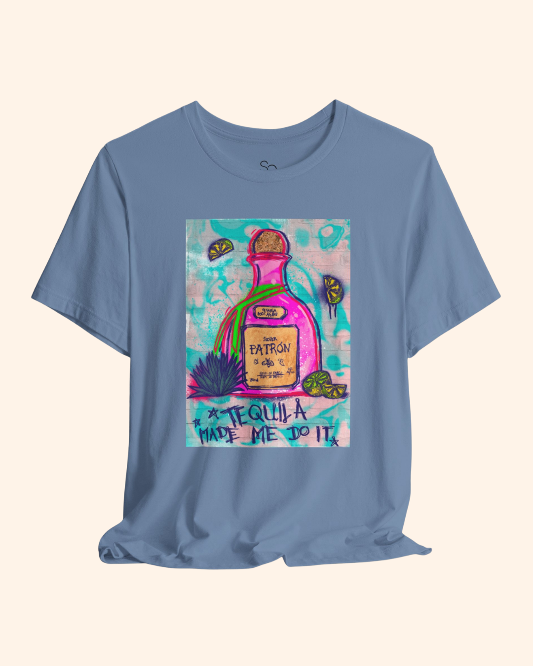 Tequila Made Me Do It Graphic T-Shirt unisex t-shirt product image 9