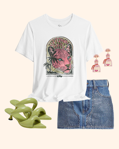 Uptown Girl Panther Graphic T-Shirt unisex t-shirt product image 1