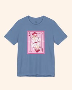Poker Babe Queen of Hearts Graphic T-Shirt unisex t-shirt product image 2