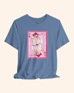 Poker Babe Queen of Hearts Graphic T-Shirt unisex t-shirt product image 8