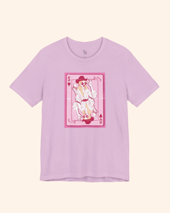 Poker Babe Queen of Hearts Graphic T-Shirt unisex t-shirt product image 4