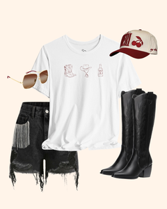 Rodeo Nights Western Graphic T-Shirt unisex t-shirt product image 1