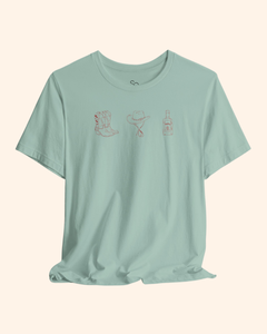 Rodeo Nights Western Graphic T-Shirt unisex t-shirt product image 3
