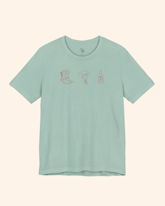 Rodeo Nights Western Graphic T-Shirt unisex t-shirt product image 10