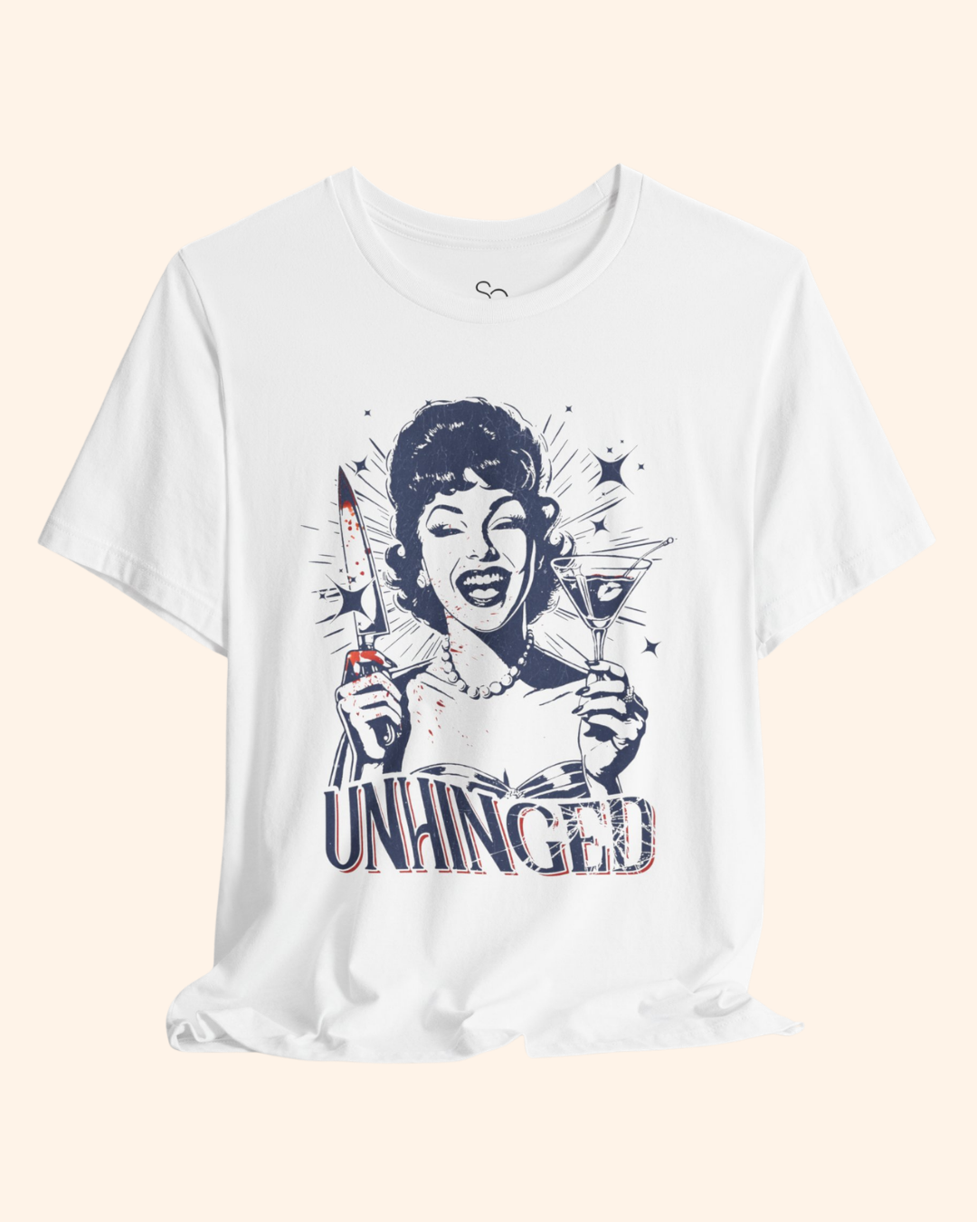 Unhinged Retro Martini Graphic T-Shirt unisex t-shirt product image 6