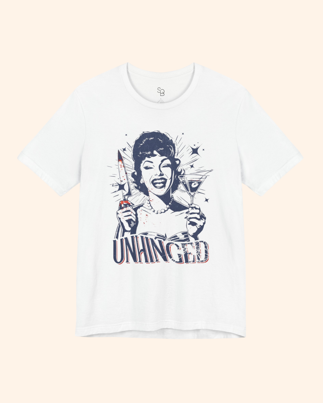Unhinged Retro Martini Graphic T-Shirt unisex t-shirt product image 7