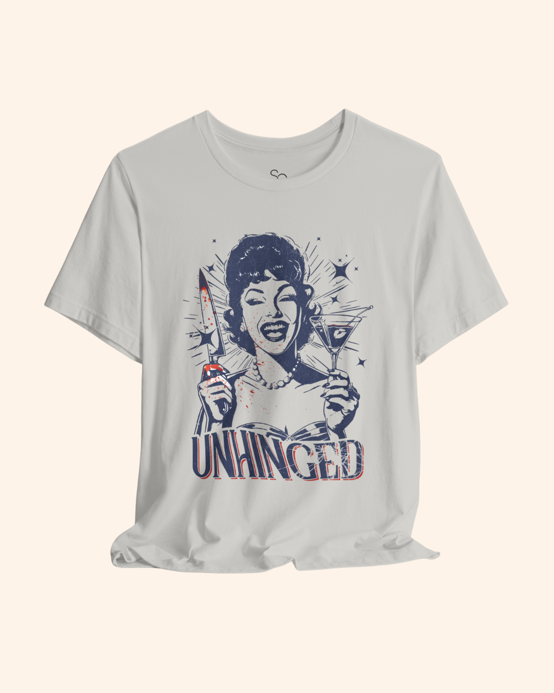 Unhinged Retro Martini Graphic T-Shirt unisex t-shirt product image 8