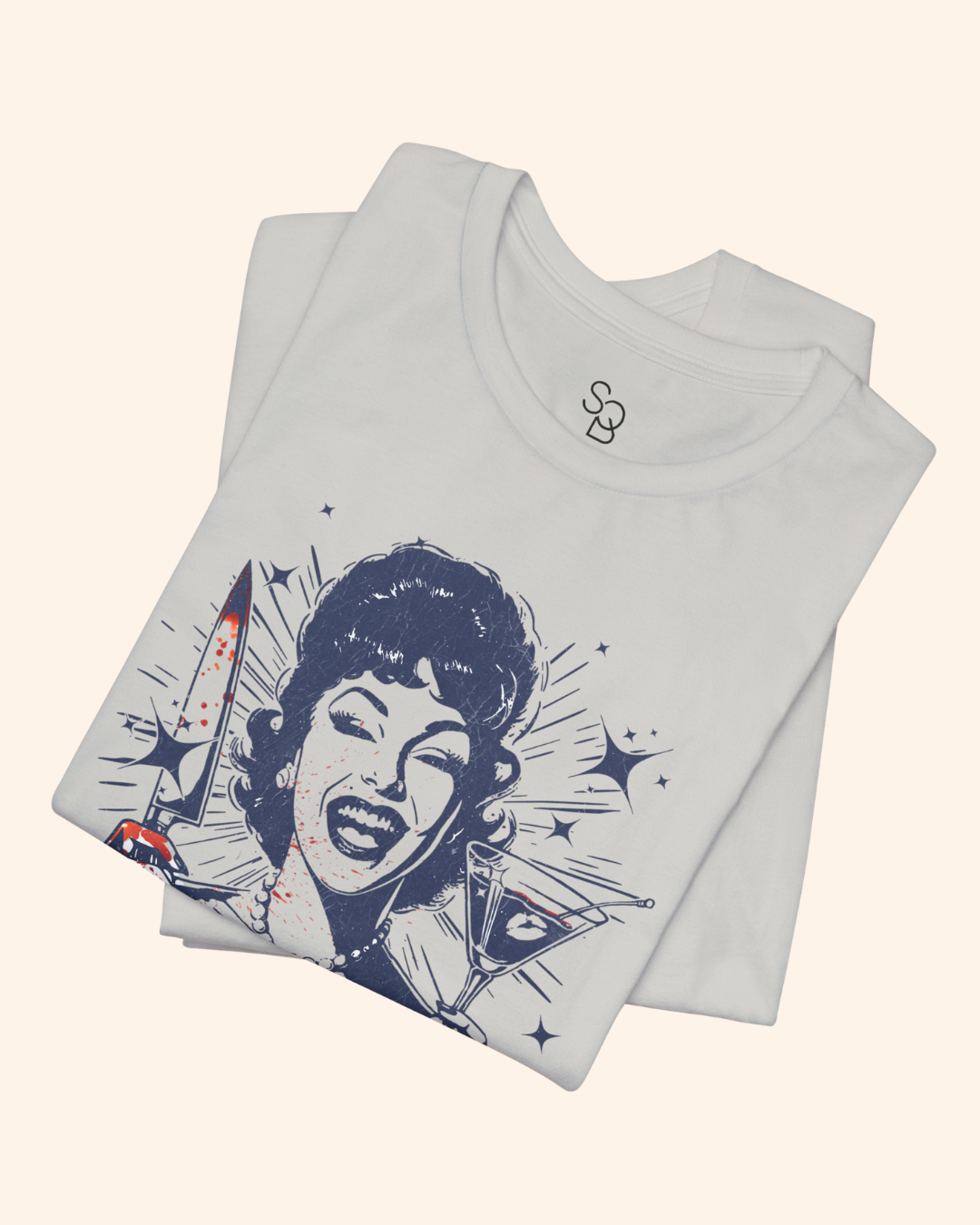 Unhinged Retro Martini Graphic T-Shirt unisex t-shirt product image 9
