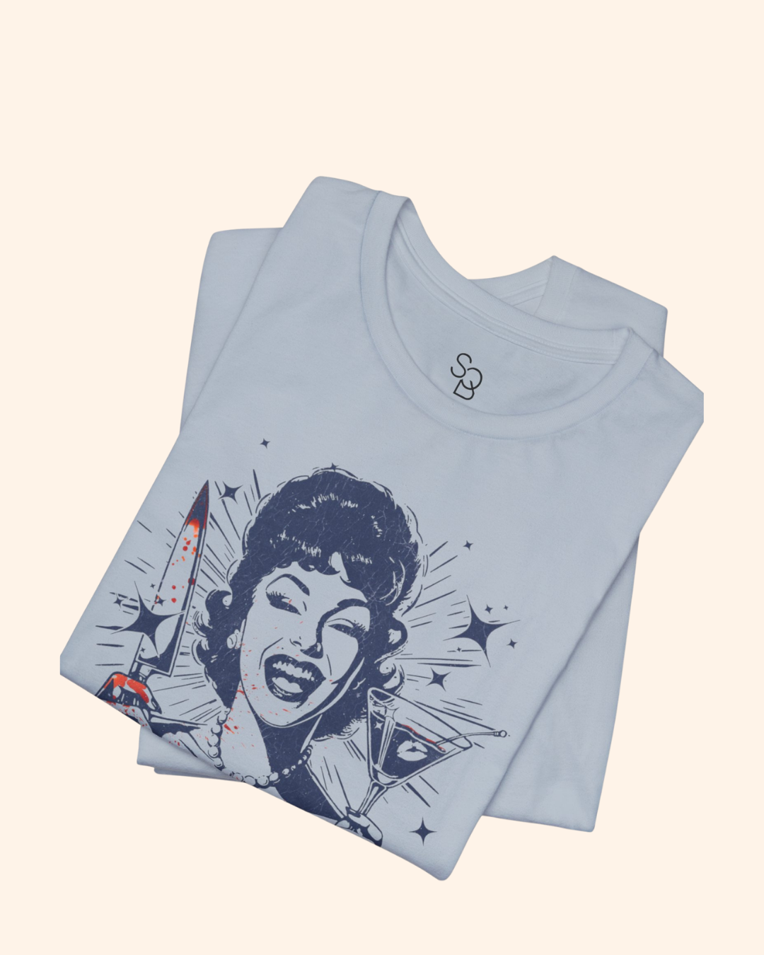 Unhinged Retro Martini Graphic T-Shirt unisex t-shirt product image 11