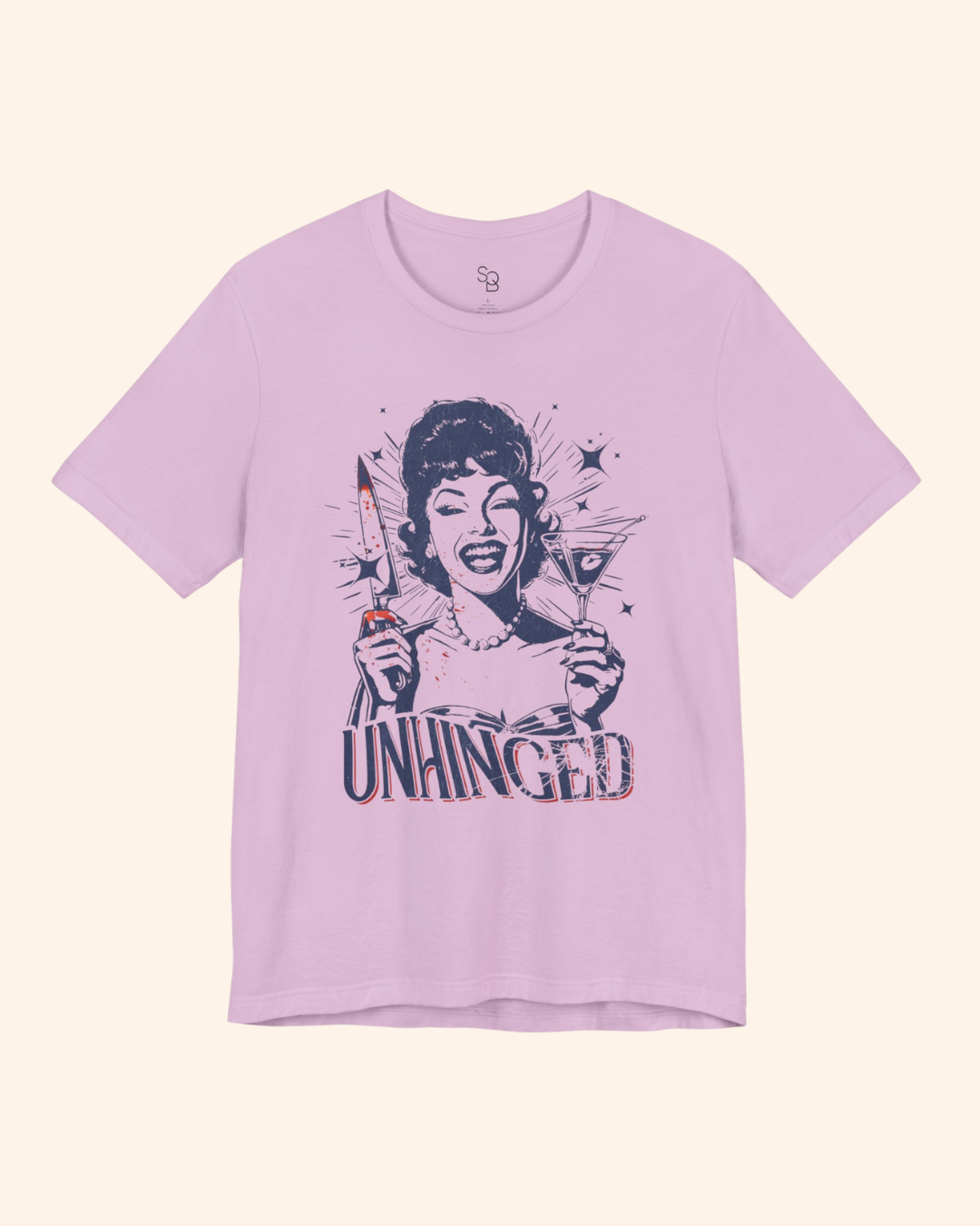 Unhinged Retro Martini Graphic T-Shirt unisex t-shirt product image 4
