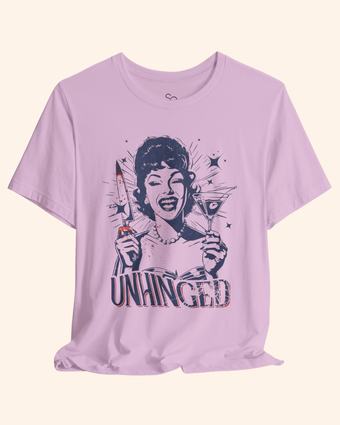 Unhinged Retro Martini Graphic T-Shirt
