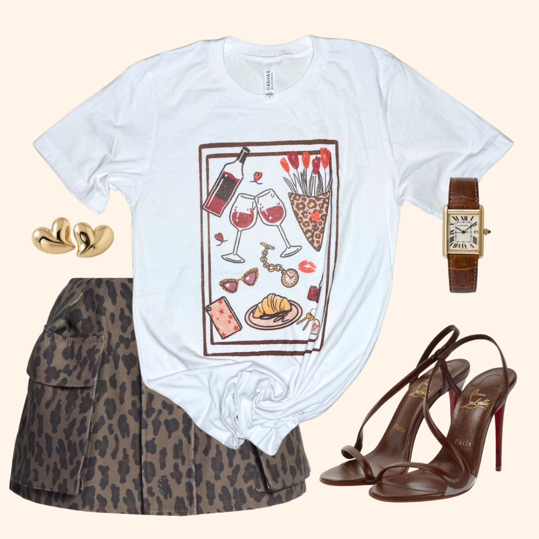 Date Night Graphic T-shirt (Vintage Feel)