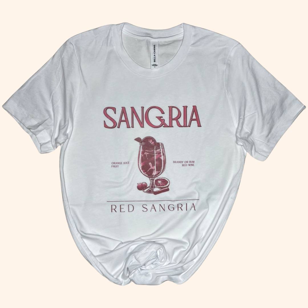 Red Sangria T-shirt (Vintage Feel)