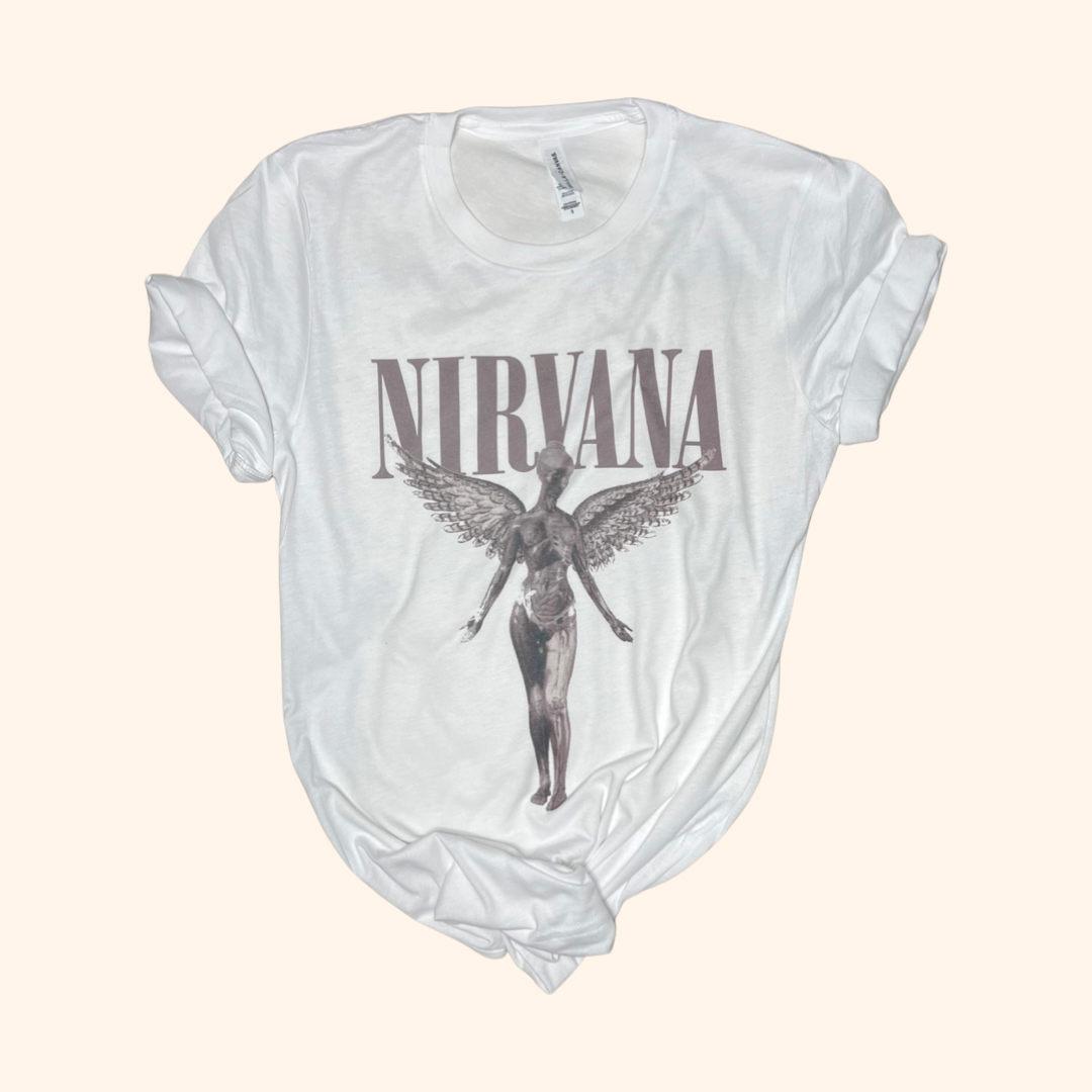 Angel Wings Graphic Tee Shirt ( Vintage Feel )