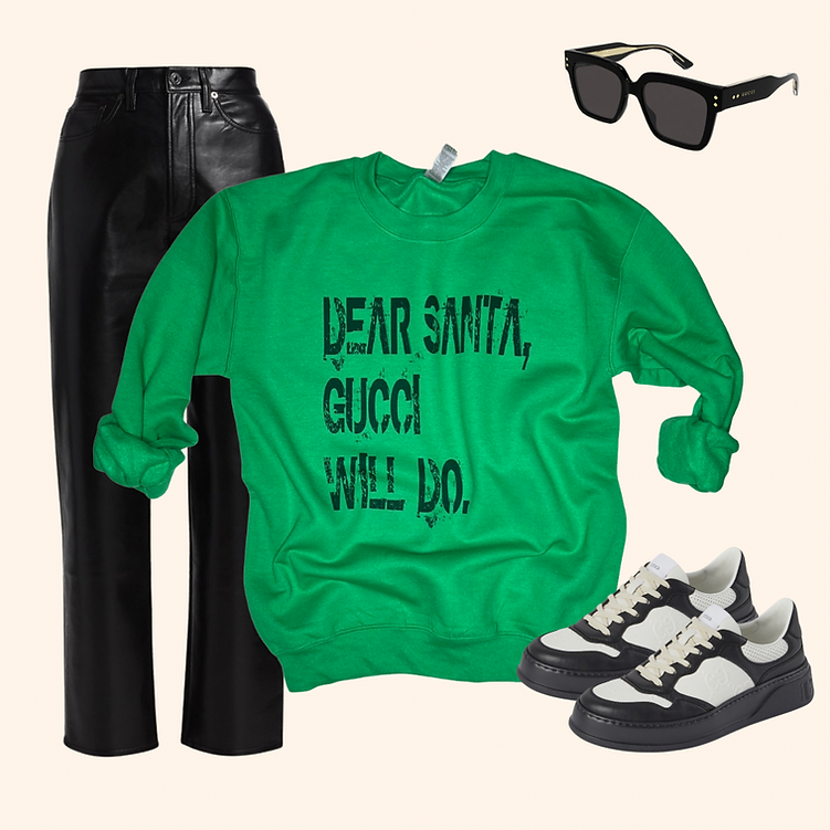 Dear Santa Sweatshirt Green