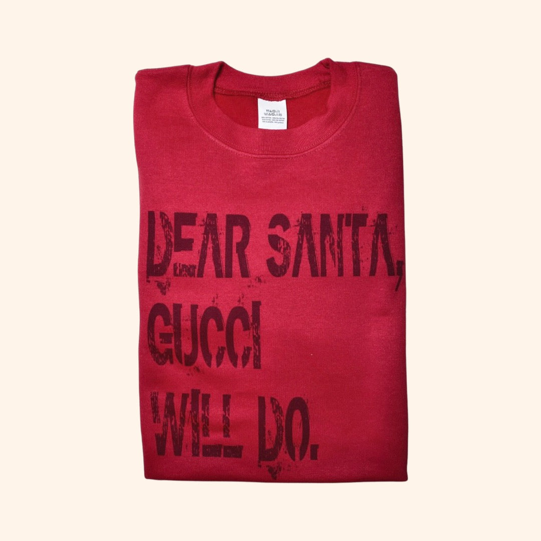 Dear Santa Sweatshirt ( Vintage Feel )