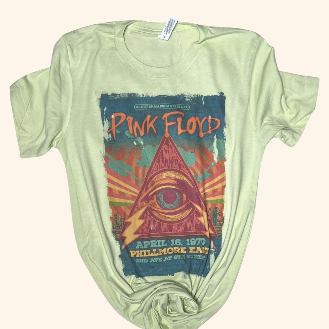 Pink Pyramid Graphic T-shirt (Vintage Feel)