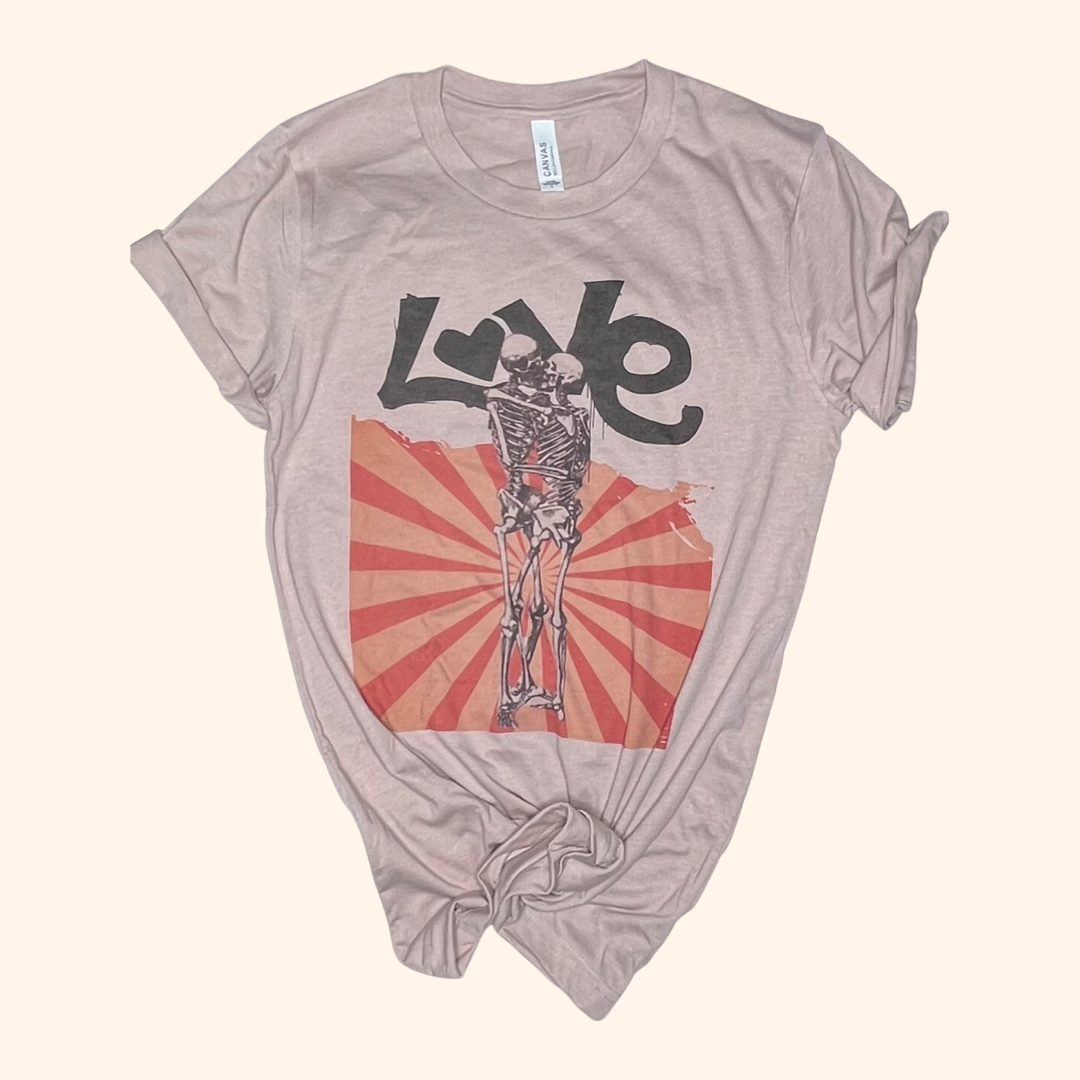 Crazy Love Graphic Tee Shirt ( Vintage Feel)