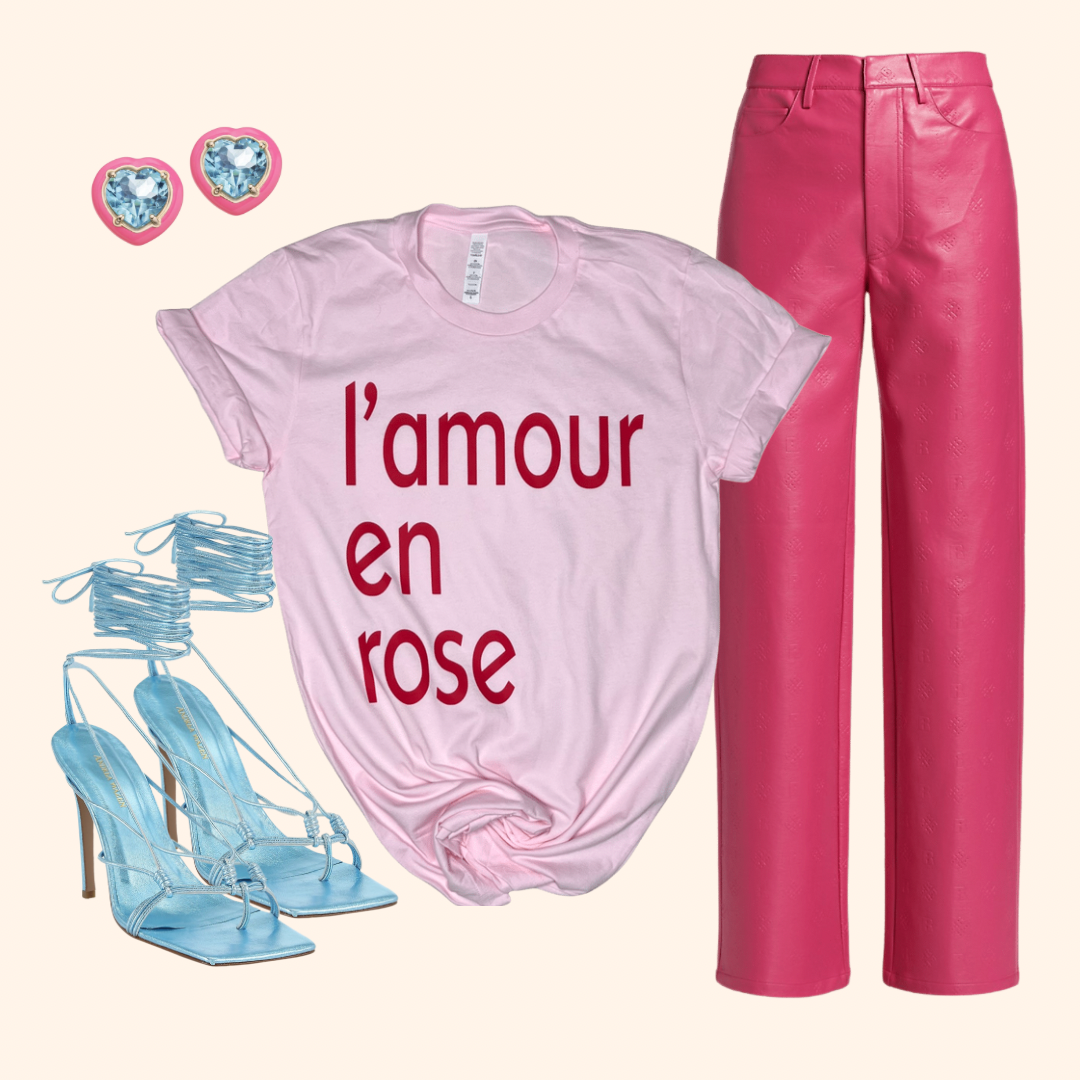 Love in Pink Graphic Tee Shirt ( Retail Vinyl )