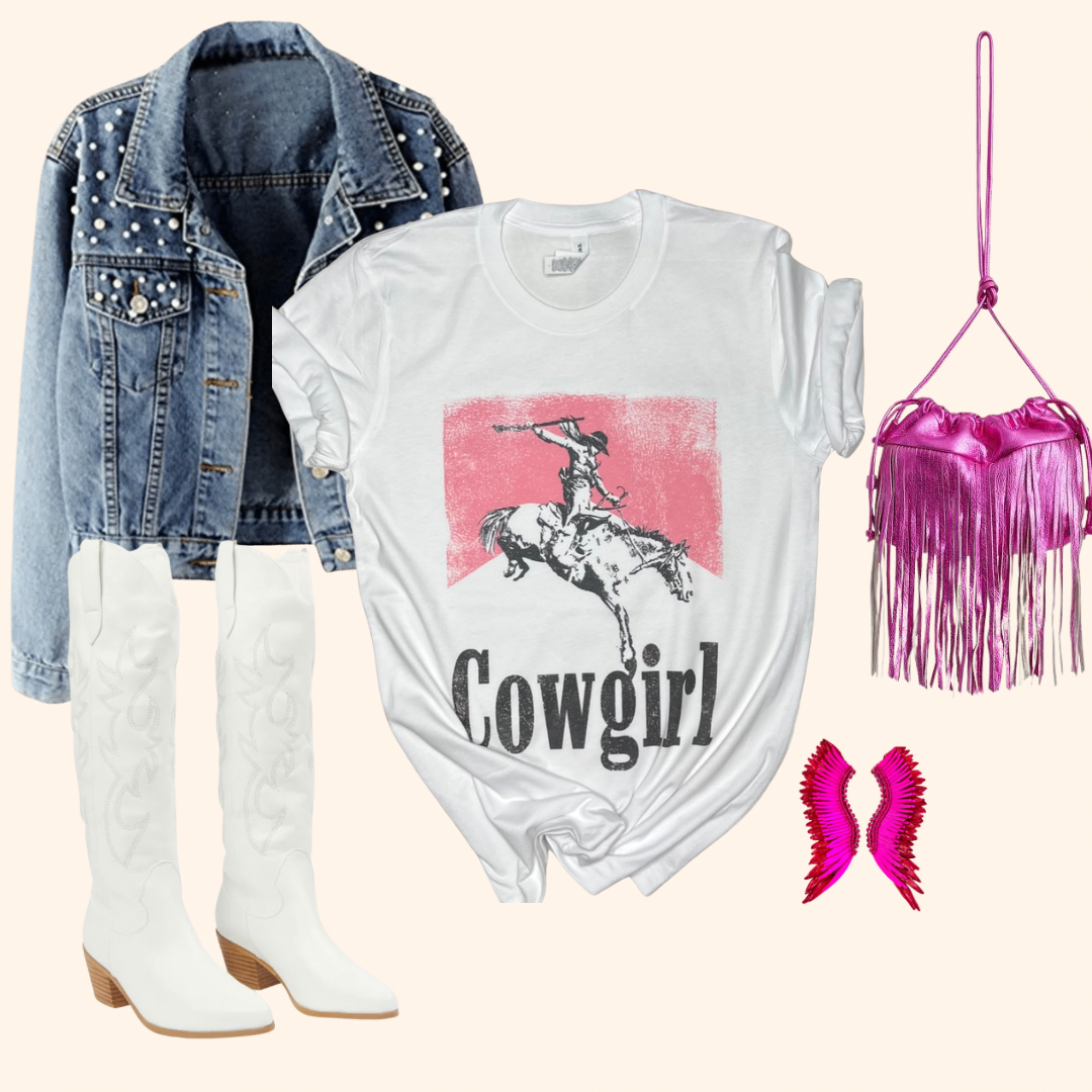 Hey Cowgirl Graphic T-shirt ( Vintage Feel ) Band Tee