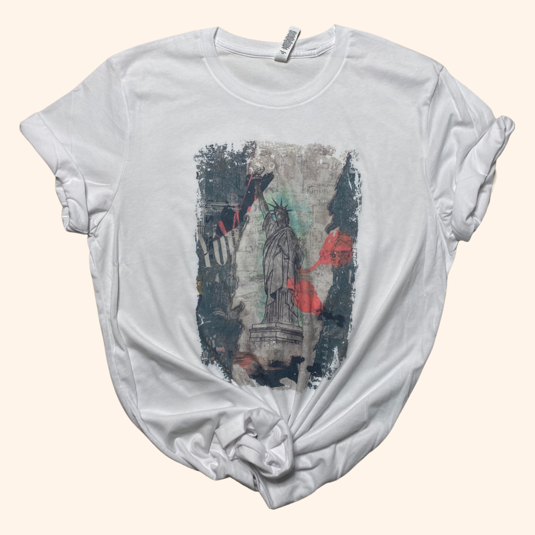 Liberty Graphic Tee Shirt ( Vintage Feel )
